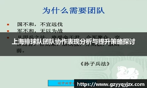 上海排球队团队协作表现分析与提升策略探讨